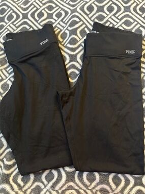 Victoria’s Secret PINK Ultimate Black Leggings Size Large